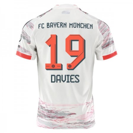 Levné FC Bayern Mnichov Alphonso Davies 19 Venkovní Fotbalové dresy 2025-26 Krátký Rukáv